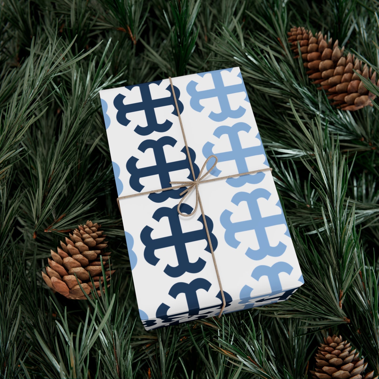 Saint Mary's College French Cross Wrapping Paper No. 1 | Notre Dame, IN | Belles| Smick | Better in Blue Co.