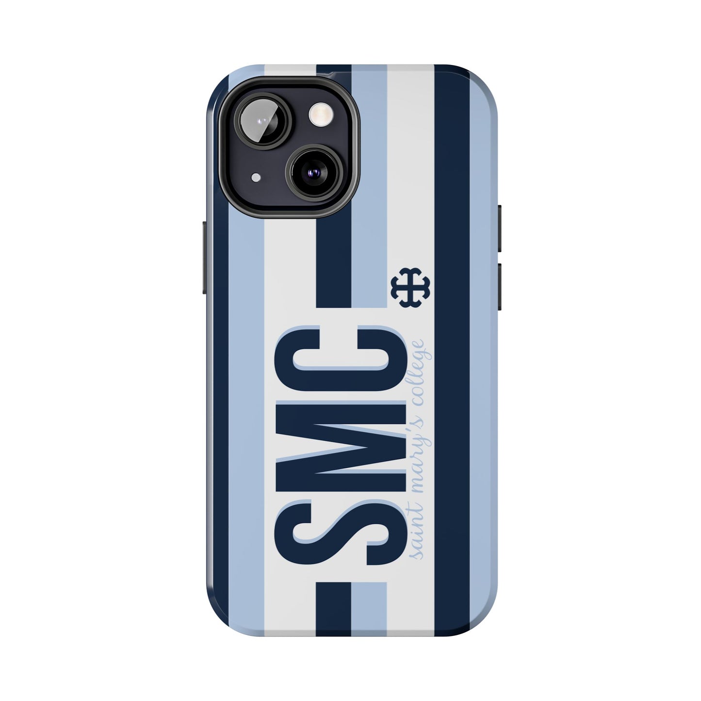 Saint Mary's College Phone Case SMC Navy/Belles Blue/White French Cross | Better in Blue Co.
