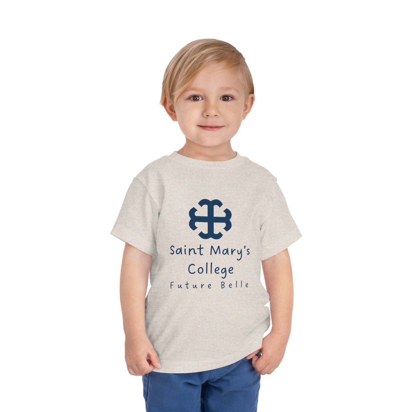 Saint Mary's College Future Belle Toddler Short Sleeve Tee | French Cross | Better in Blue Co.