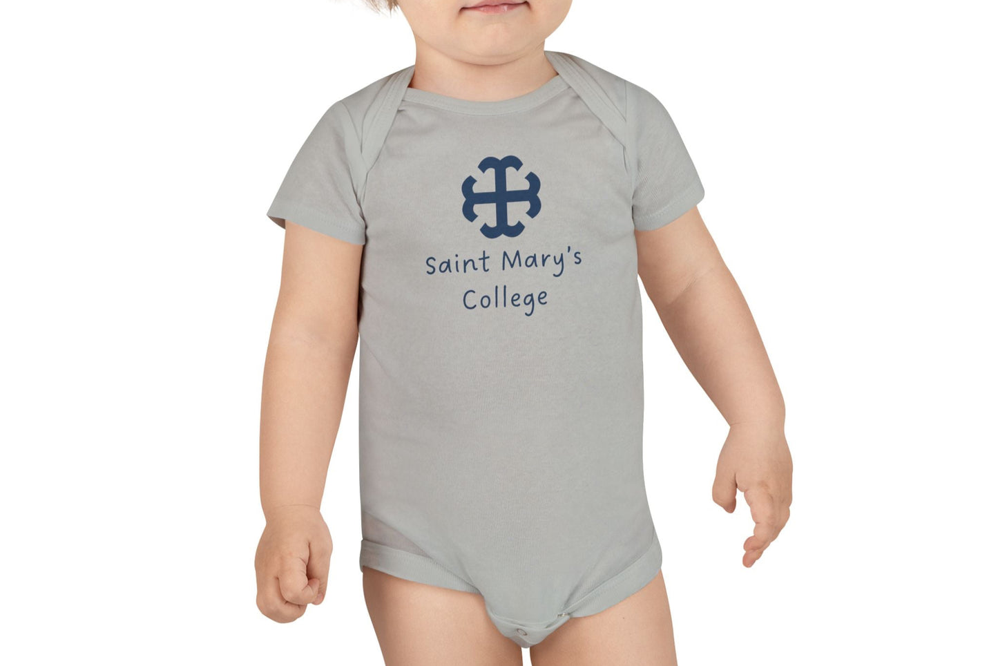 Saint Mary's College Baby Onesie | French Cross | Better in Blue Co.