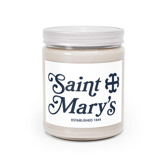 Saint Mary's College Candle | Better in Blue Co. | French Cross | 1844