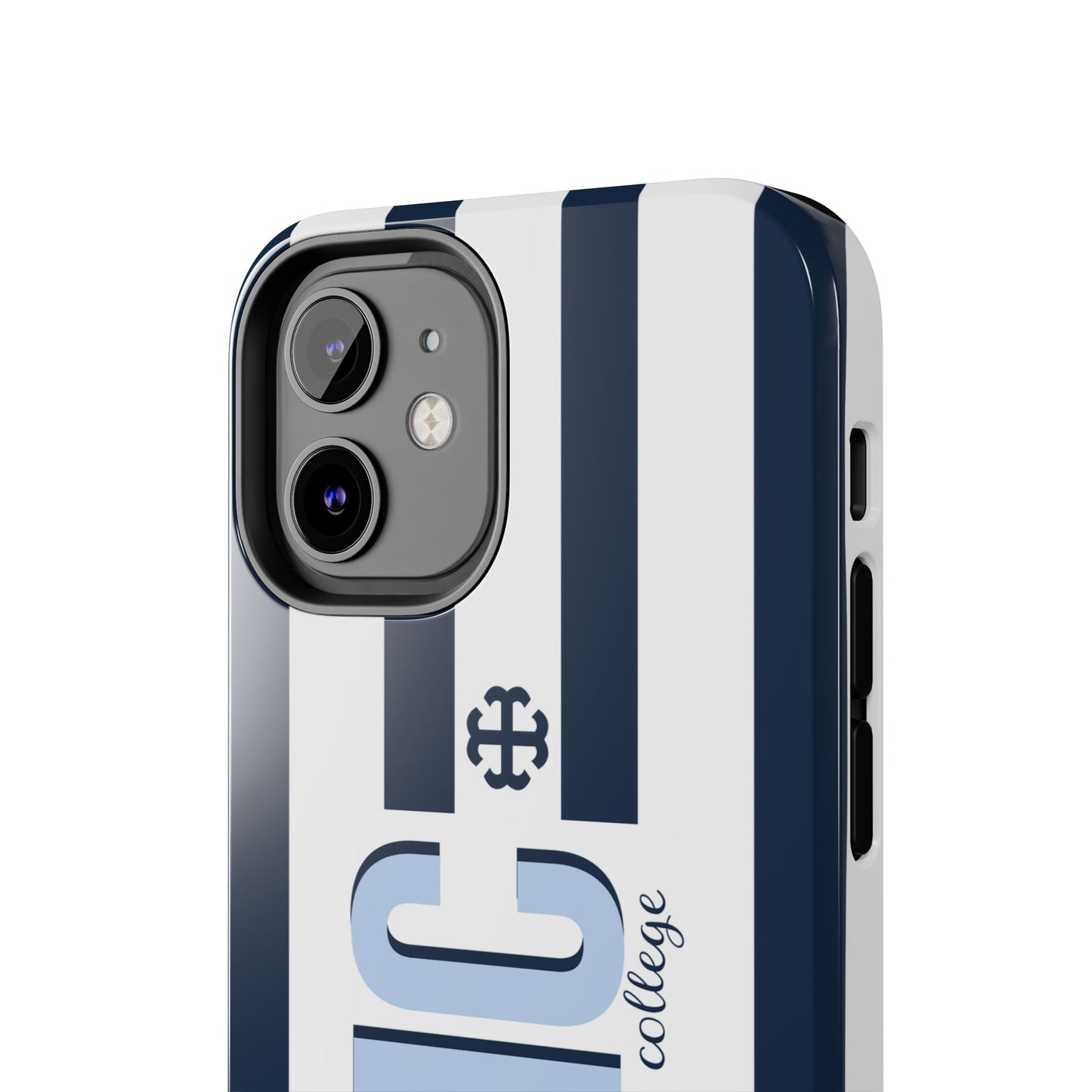 Saint Mary's College Navy Blue Striped Phone Case | French Cross | Better in Blue Co.