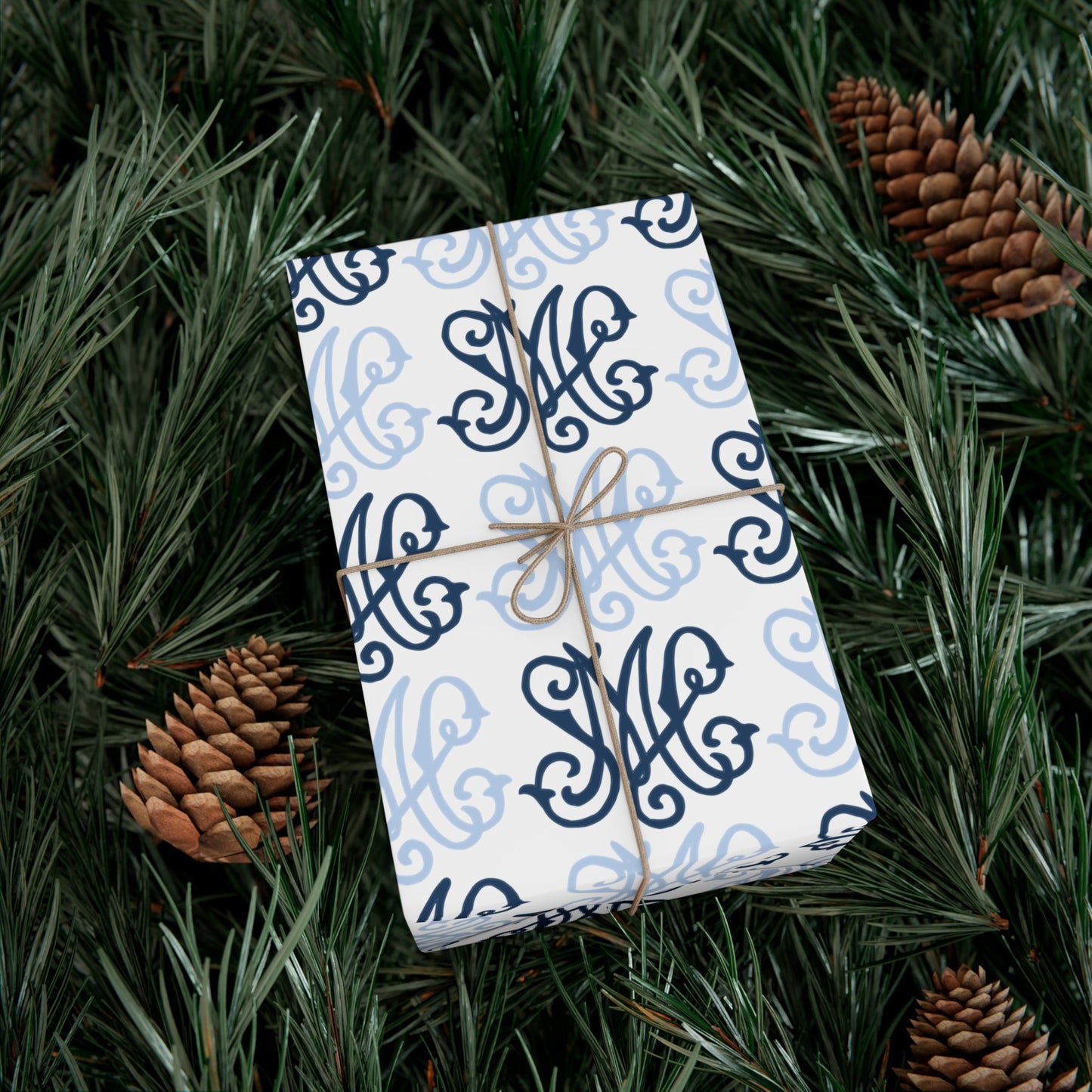 Saint Mary's College Wrapping Paper SMC Monogram | Better in Blue Co. |