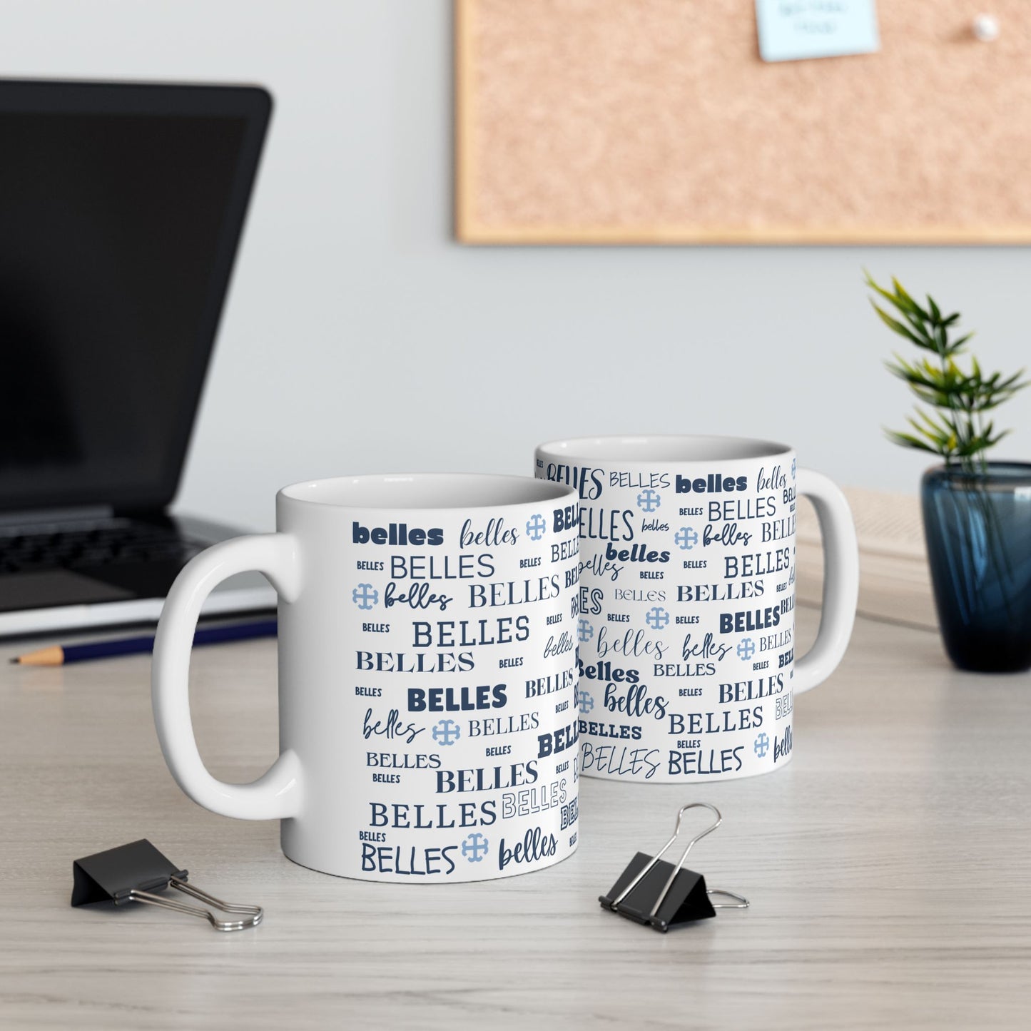 Saint Mary's College Belles Ceramic Mug | French Cross | Smick | Better in Blue Co.