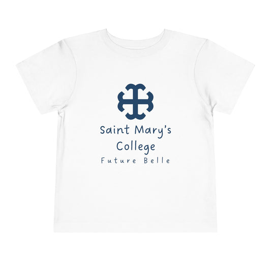 Saint Mary's College Future Belle Toddler Short Sleeve Tee | French Cross | Better in Blue Co.