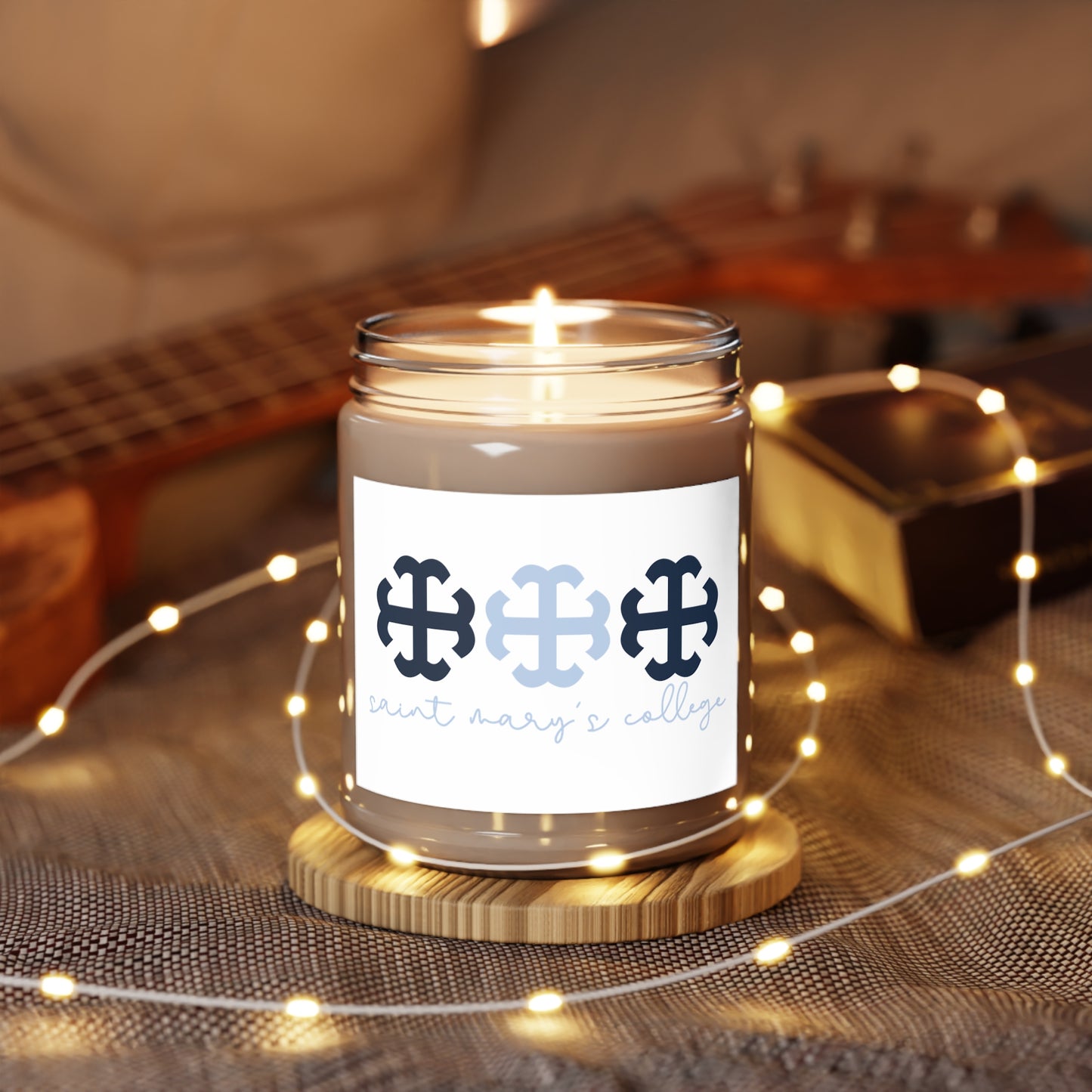 Saint Mary's College Candle No. 2 | Better in Blue Co. | French Cross | Belles Blue