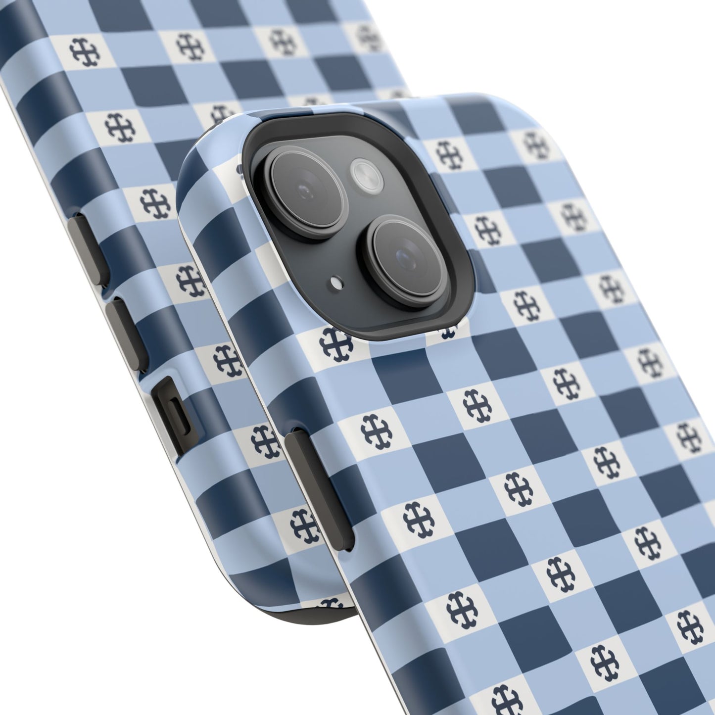 Saint Mary's College Gingham French Cross Magnetic Phone Case | Belles Blue | Better in Blue Co.