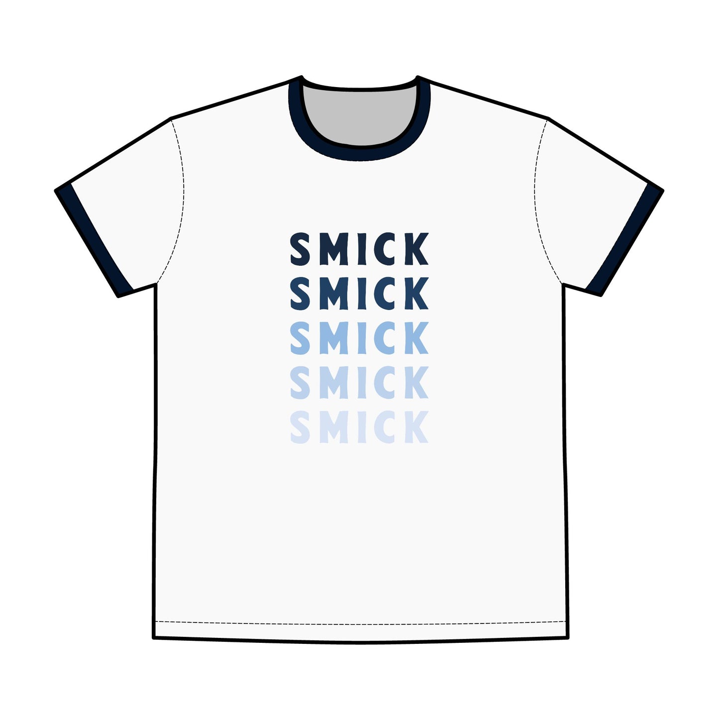 Saint Mary's College "Smick" Staple Ringer Tee | Navy Blue | Belles Blue | Better in Blue Co.