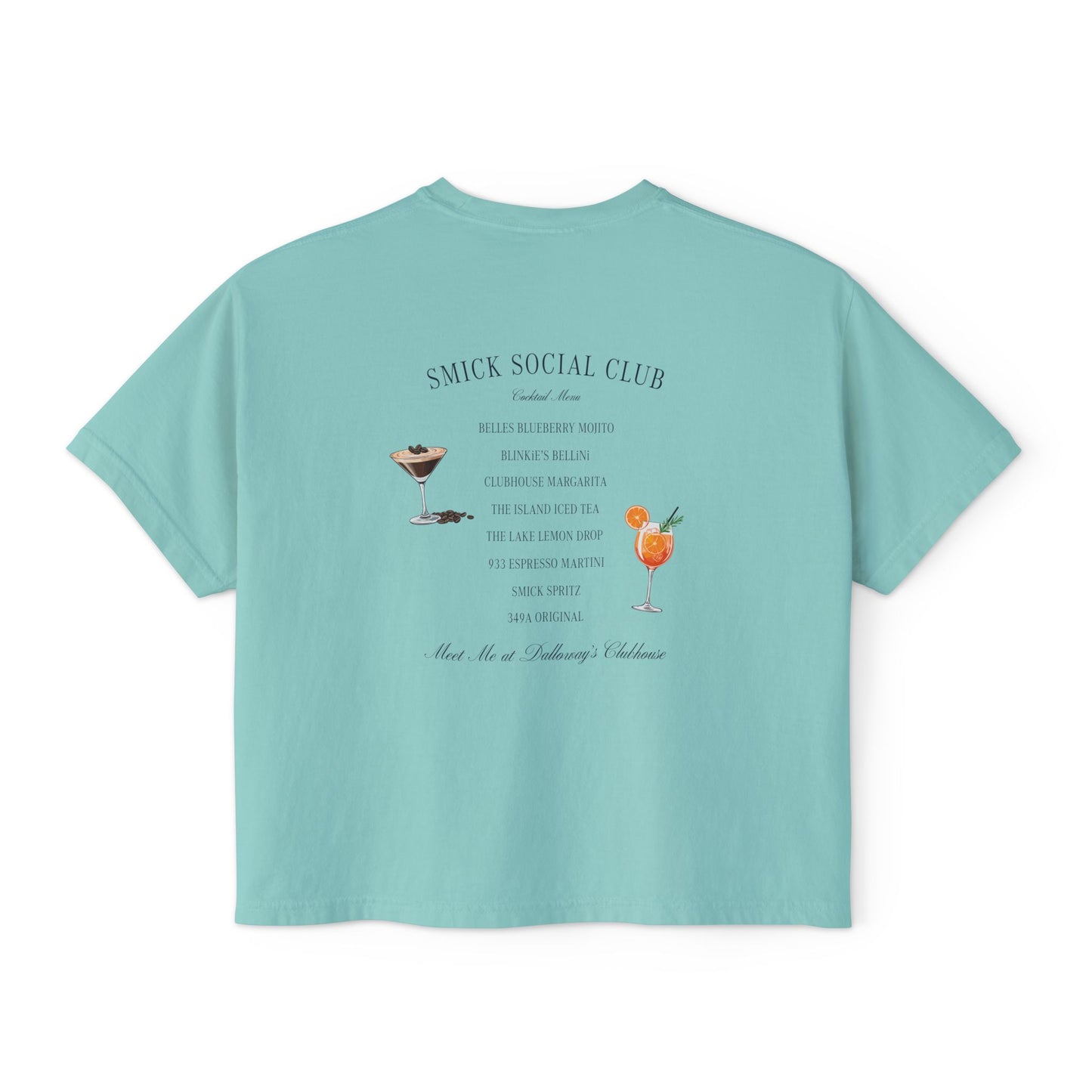 Saint Mary's College Après Golf Smick Social Club Women's Boxy Tee | Better in Blue Co.