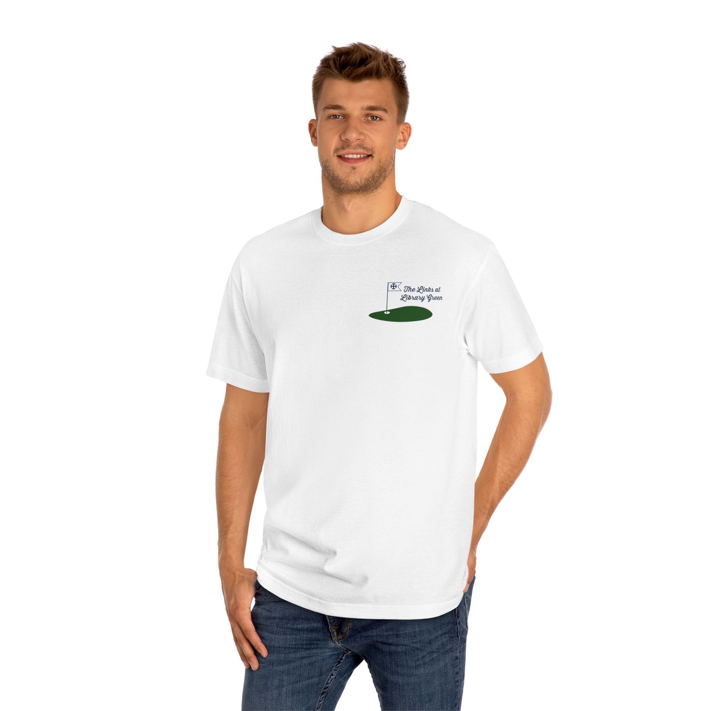 Saint Mary's College "The Links at Library Green" Unisex Classic Tee | Better in Blue Co.