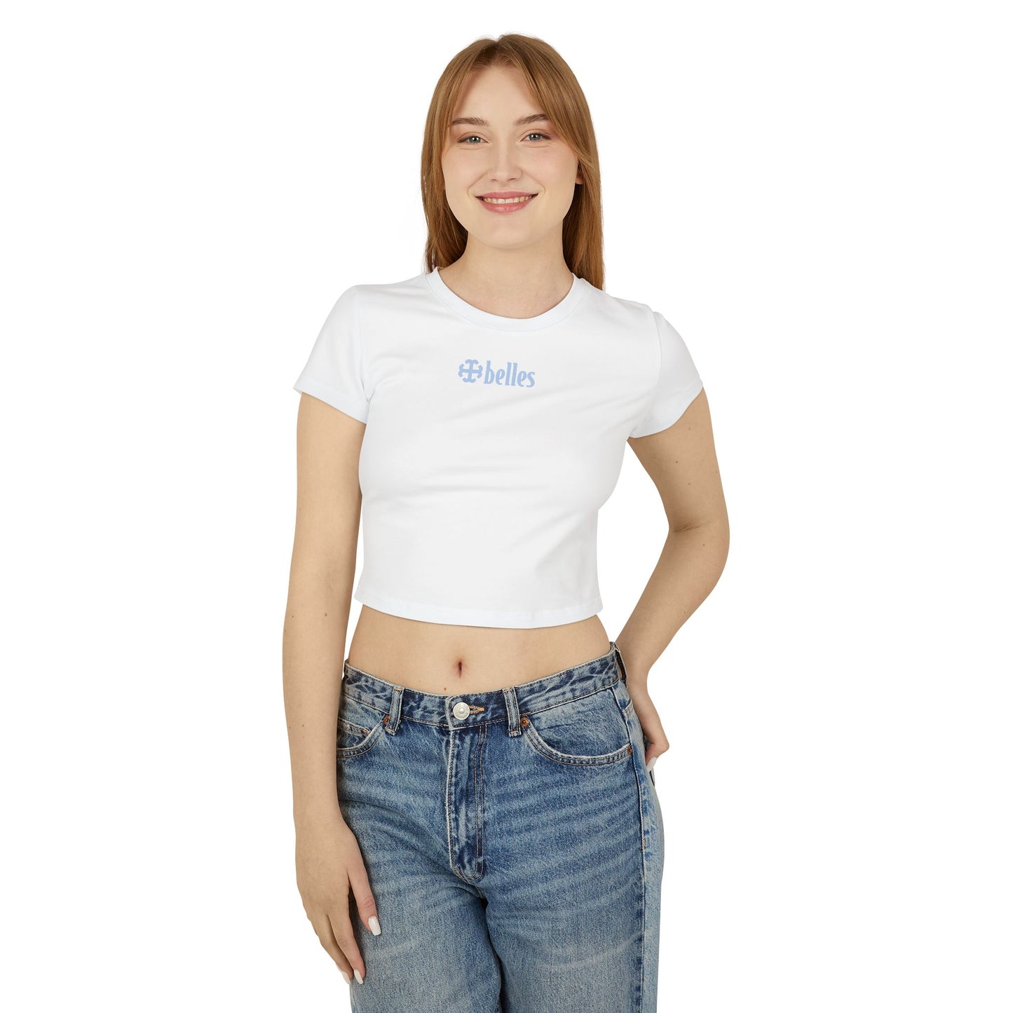 Saint Mary's College French Cross Belles Baby Tee | Belles Blue | Better in Blue Co.