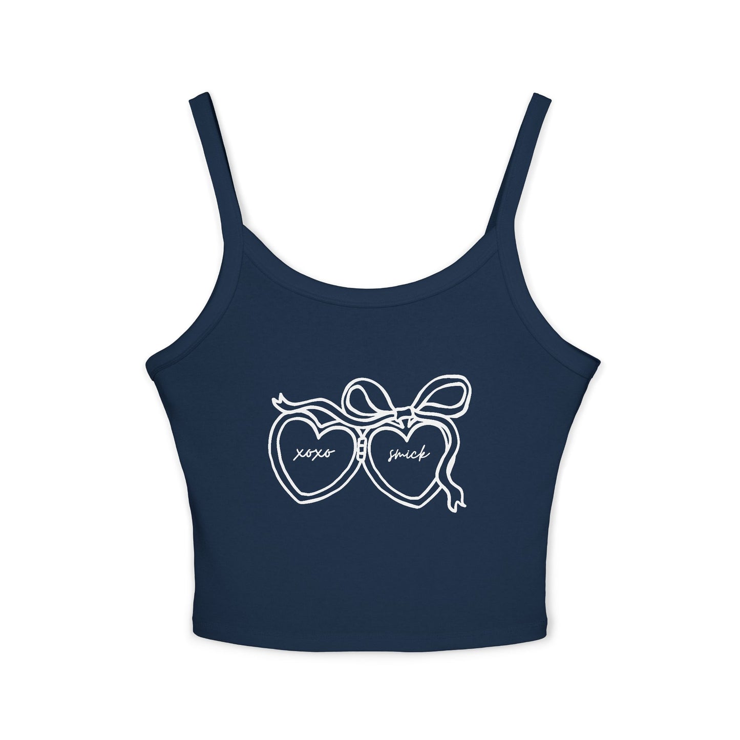 Saint Mary's College Heart Locket Coquette Tank Top | Belle | Smick | French Cross | Better in Blue Co.