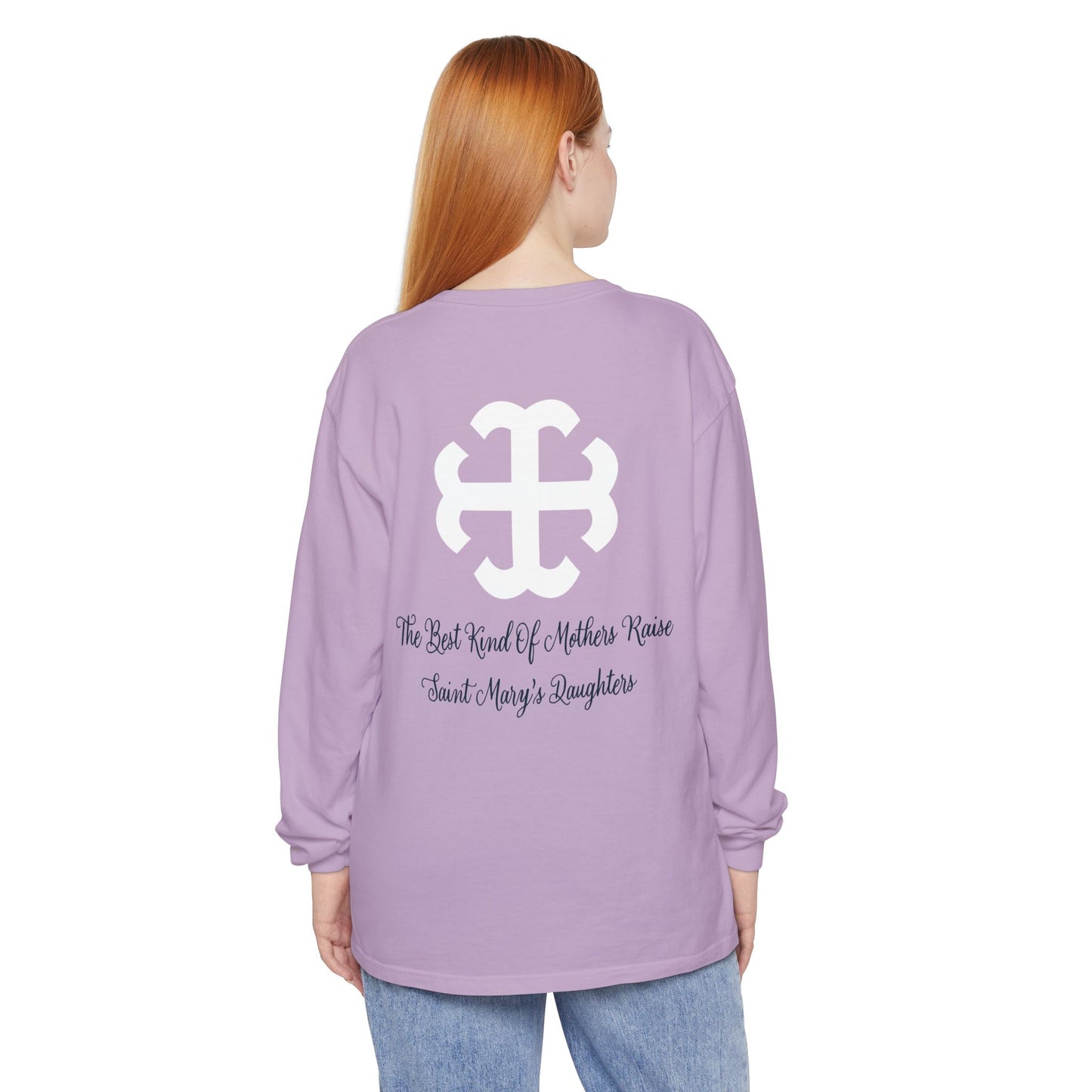 Saint Mary's College "Mom" Long Sleeve | The Best Moms | Comfort Colors