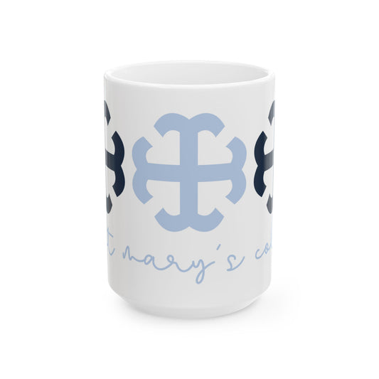 Saint Mary's College French Cross Mug | Belles Blue | Better in Blue Co.