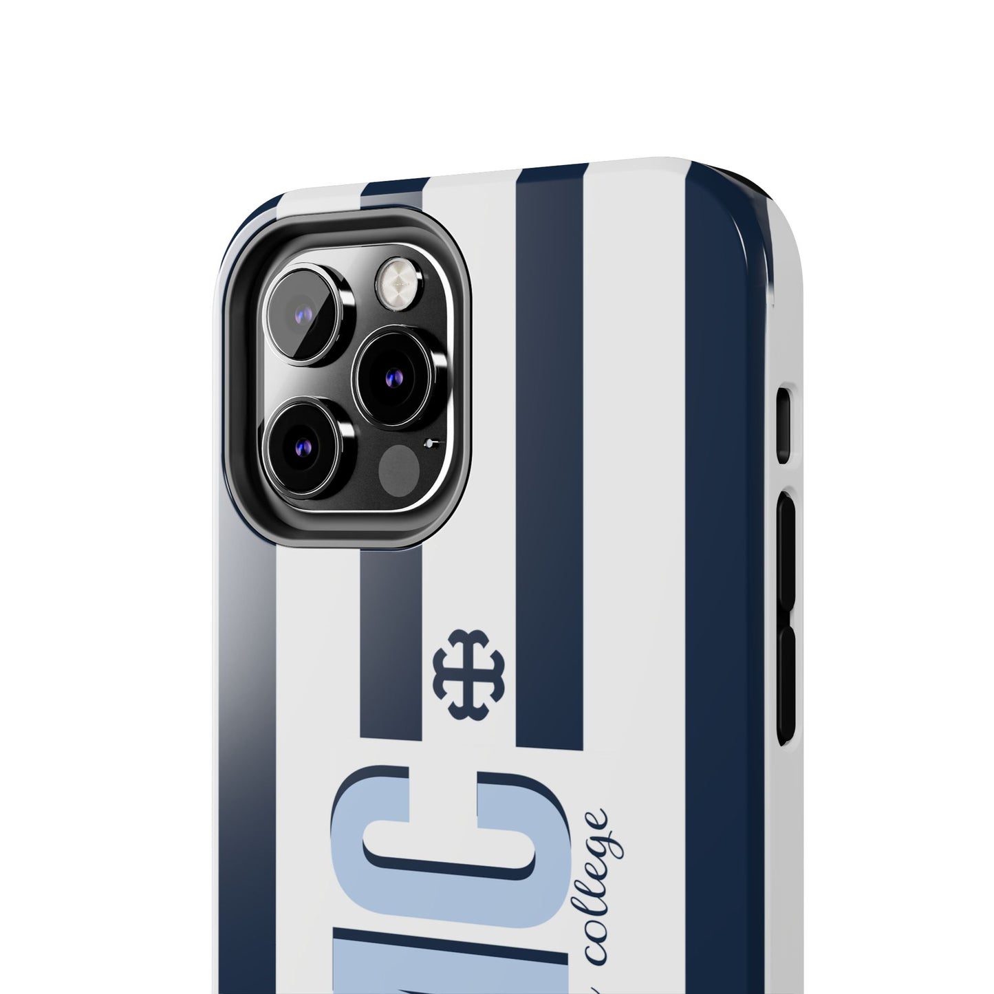 Saint Mary's College Navy Blue Striped Phone Case | French Cross | Better in Blue Co.