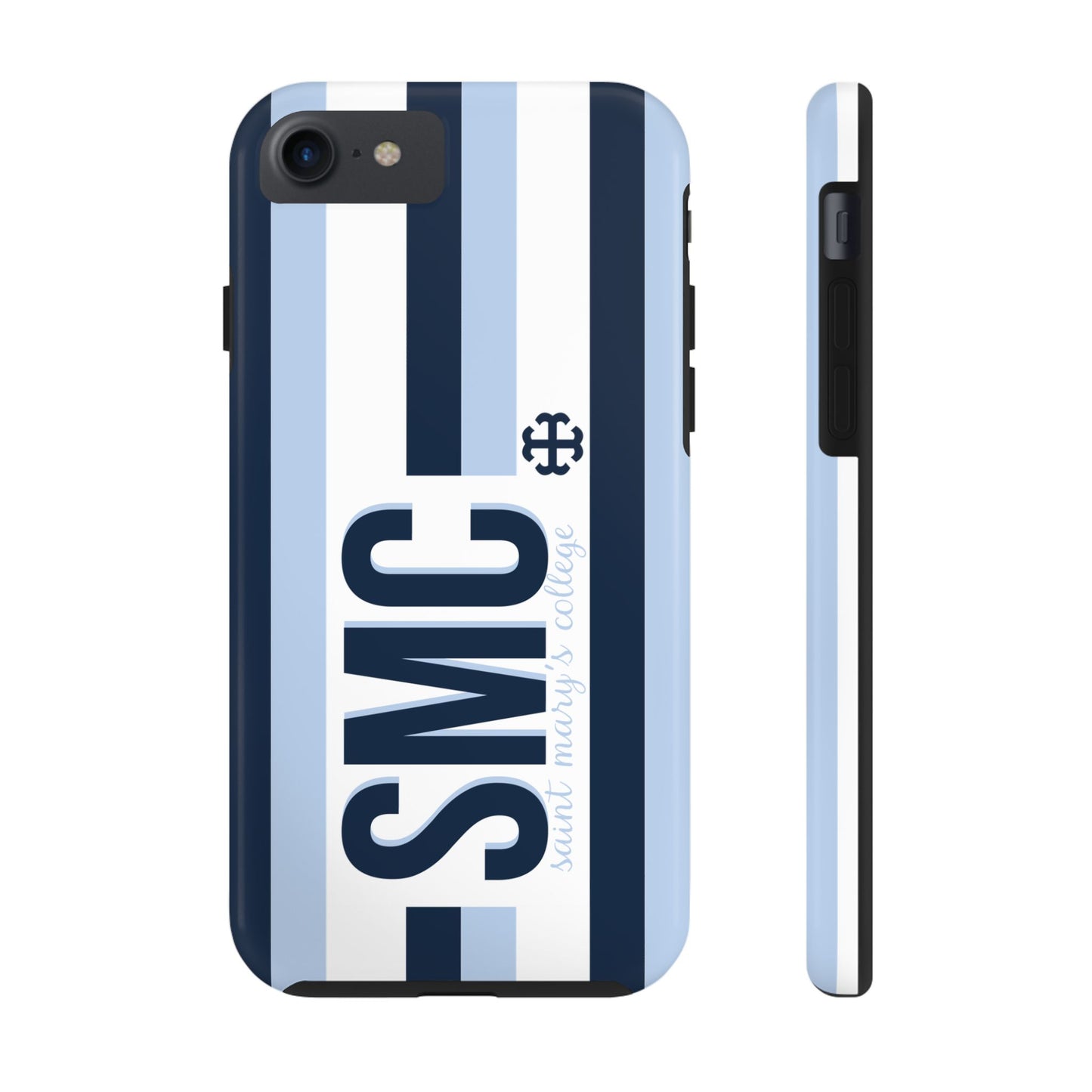 Saint Mary's College Phone Case SMC Navy/Belles Blue/White French Cross | Better in Blue Co.