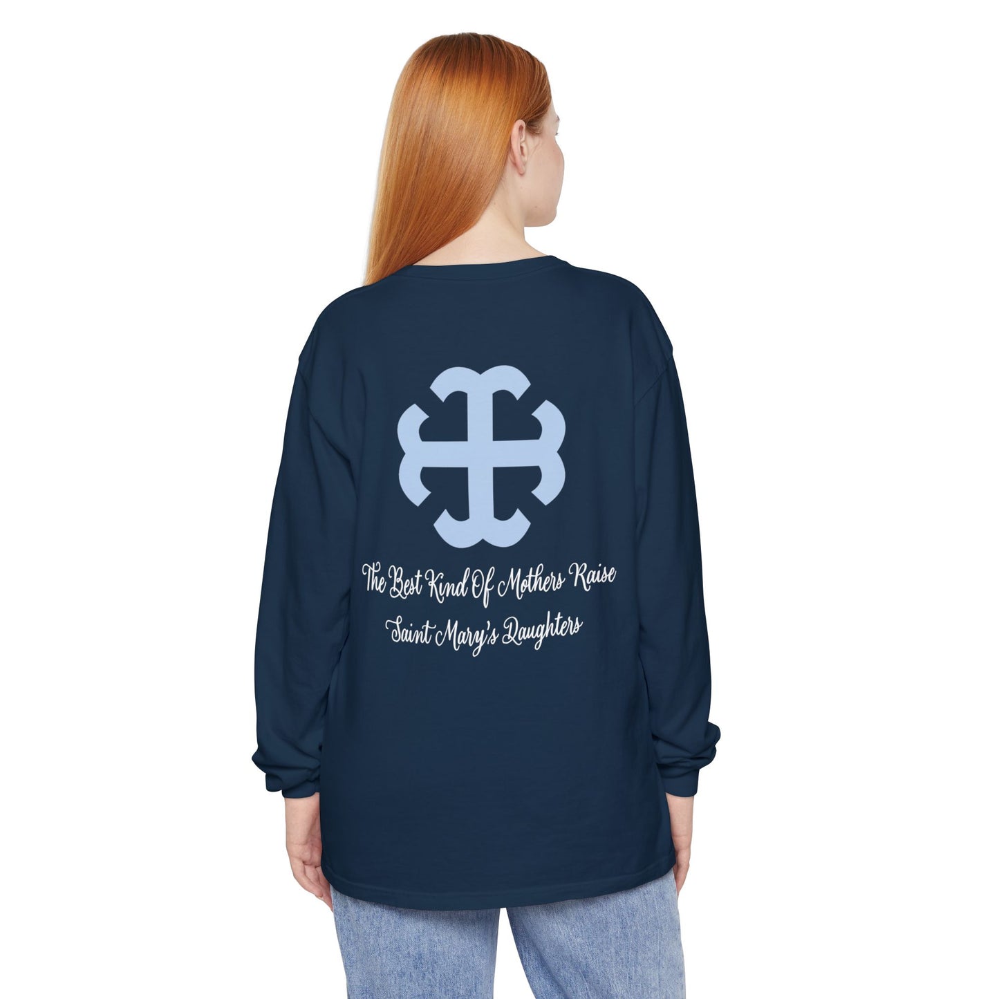 Saint Mary's College "Mom" Long Sleeve | The Best Moms | Comfort Colors