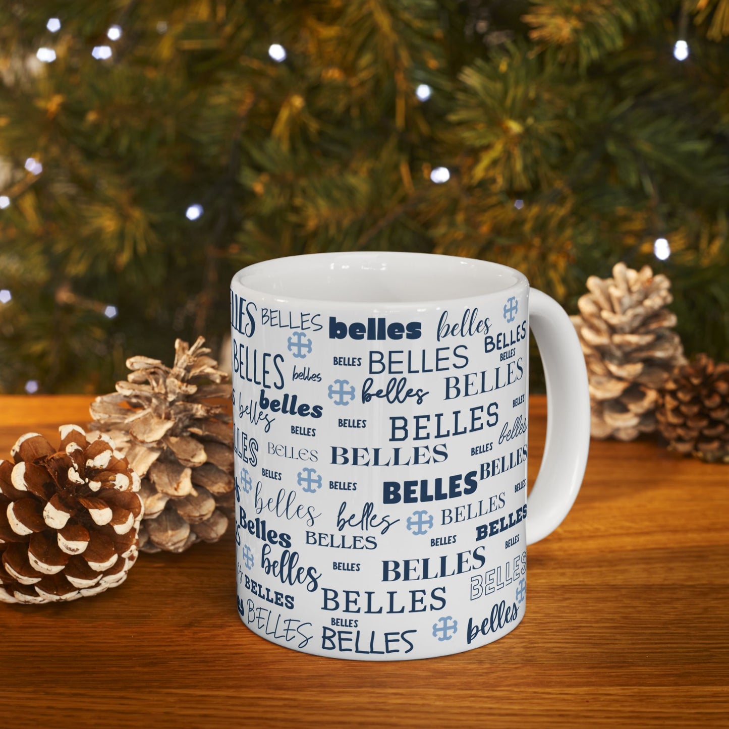 Saint Mary's College Belles Ceramic Mug | French Cross | Smick | Better in Blue Co.
