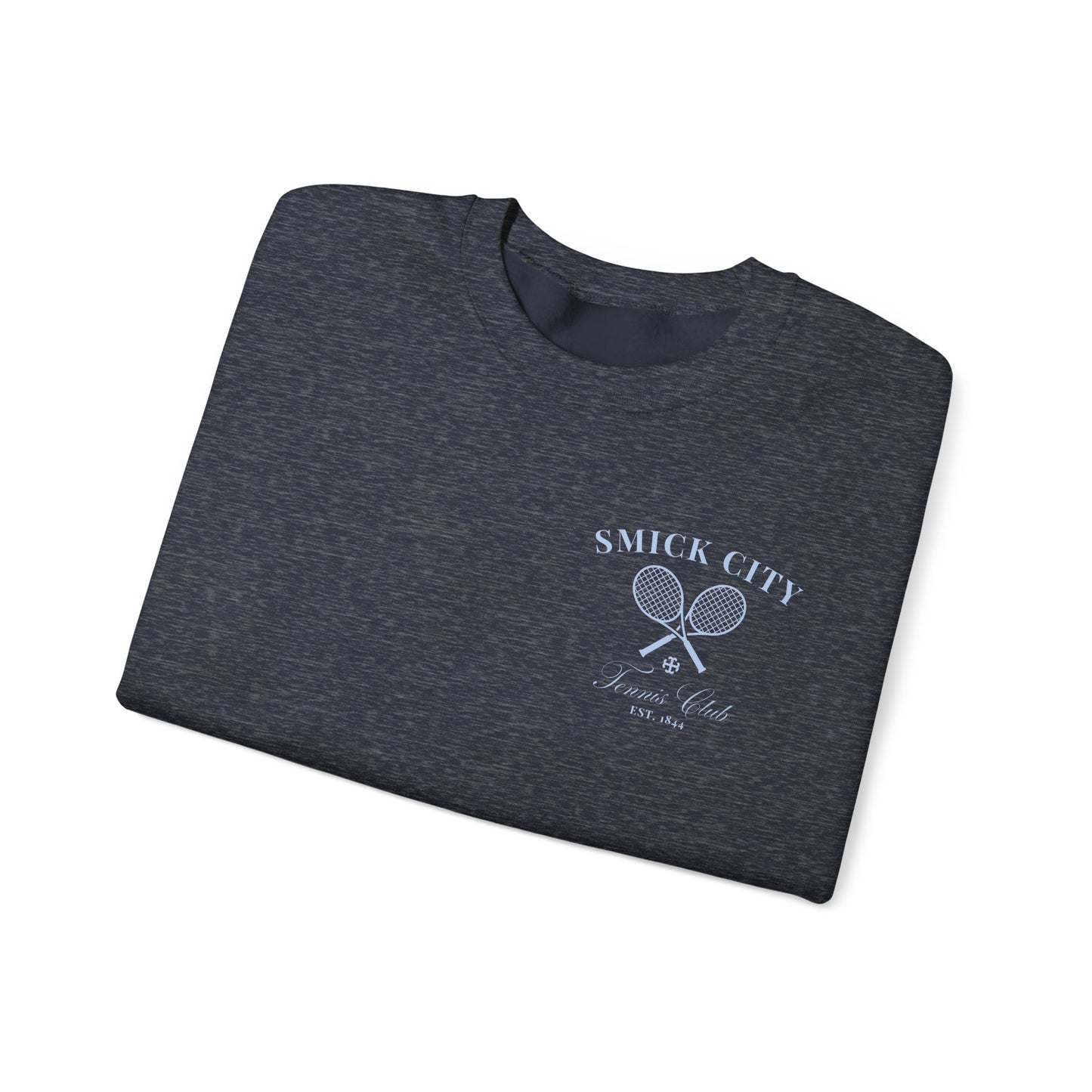 Saint Mary's College Smick City Tennis Club Crewneck | French Cross | Better in Blue Co.