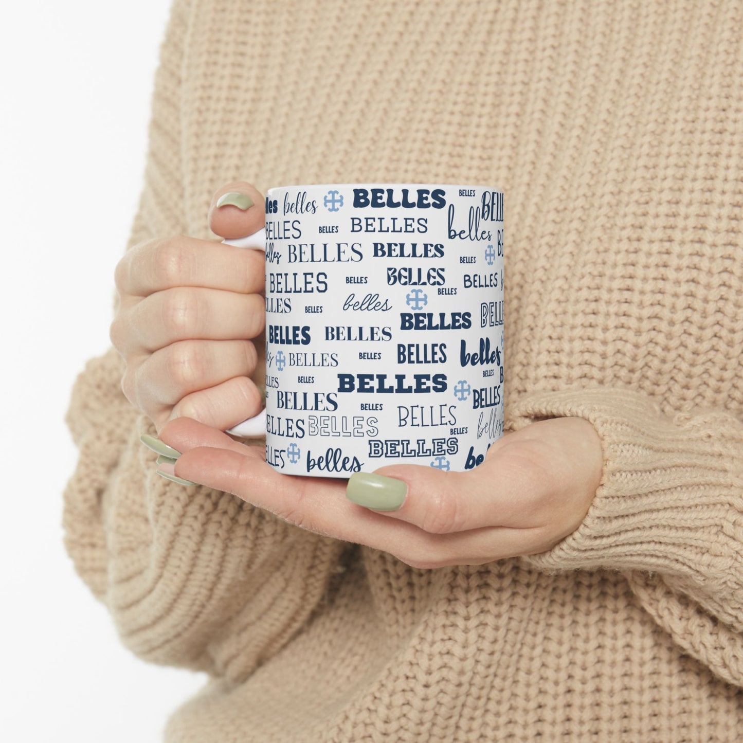 Saint Mary's College Belles Ceramic Mug | French Cross | Smick | Better in Blue Co.
