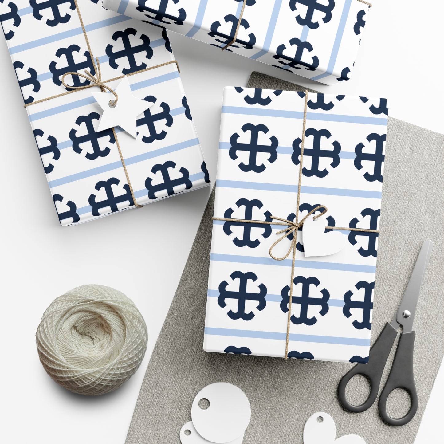 Saint Mary's College Wrapping Paper No. 5 | Belles Blue | French Cross | Better in Blue Co. |