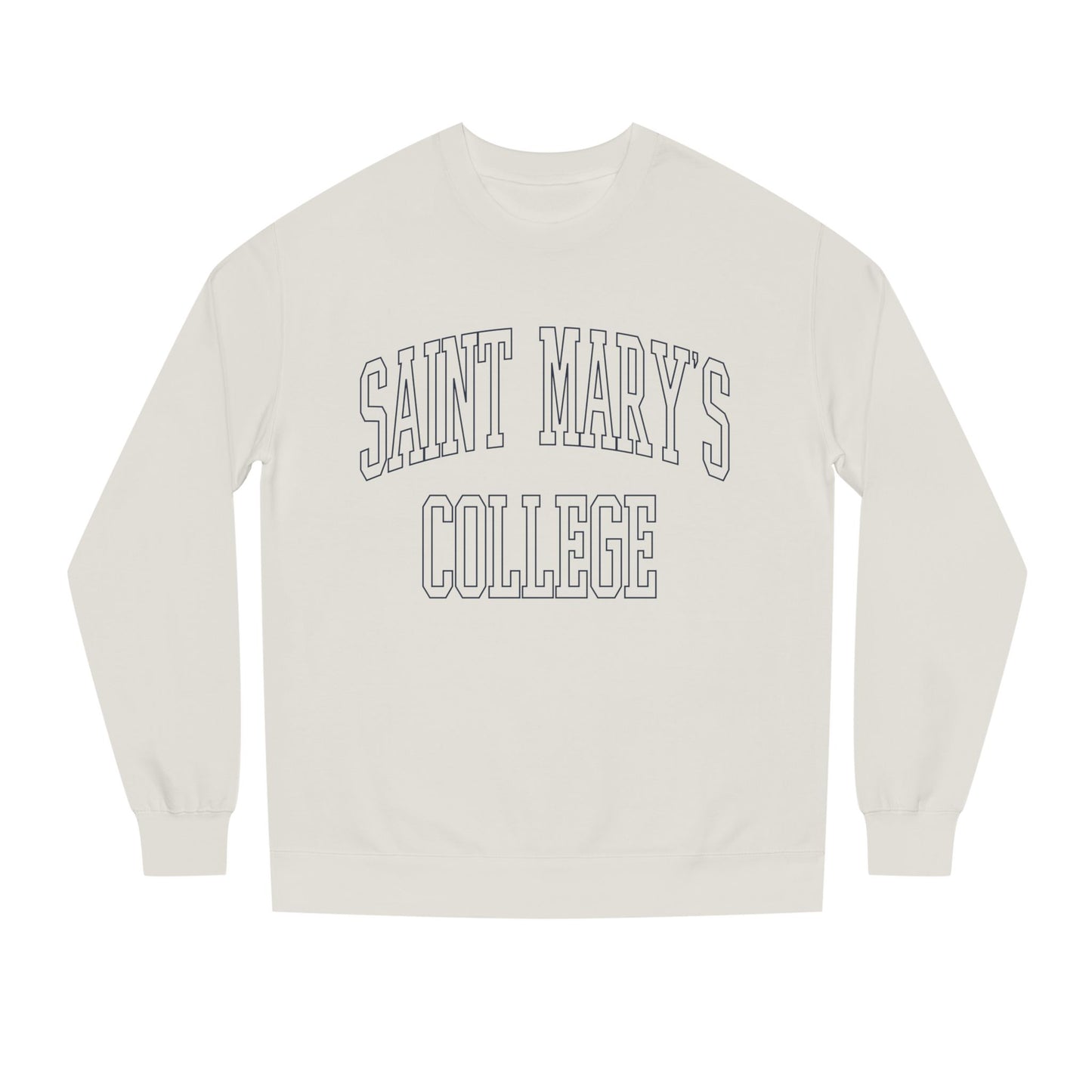 Saint Mary's College Outline Unisex Crew Neck Sweatshirt | Notre Dame, IN | Better in Blue Co.