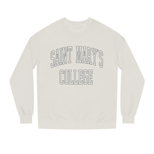 Saint Mary's College Outline Unisex Crew Neck Sweatshirt | Notre Dame, IN | Better in Blue Co.