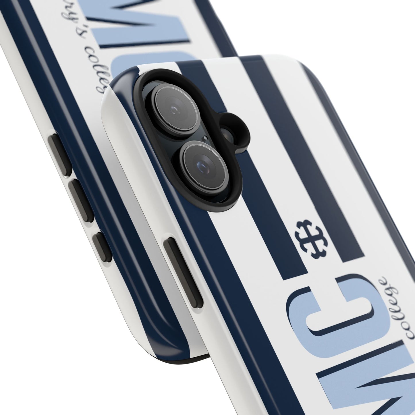 Saint Mary's College Navy Blue Striped Phone Case | French Cross | Better in Blue Co.