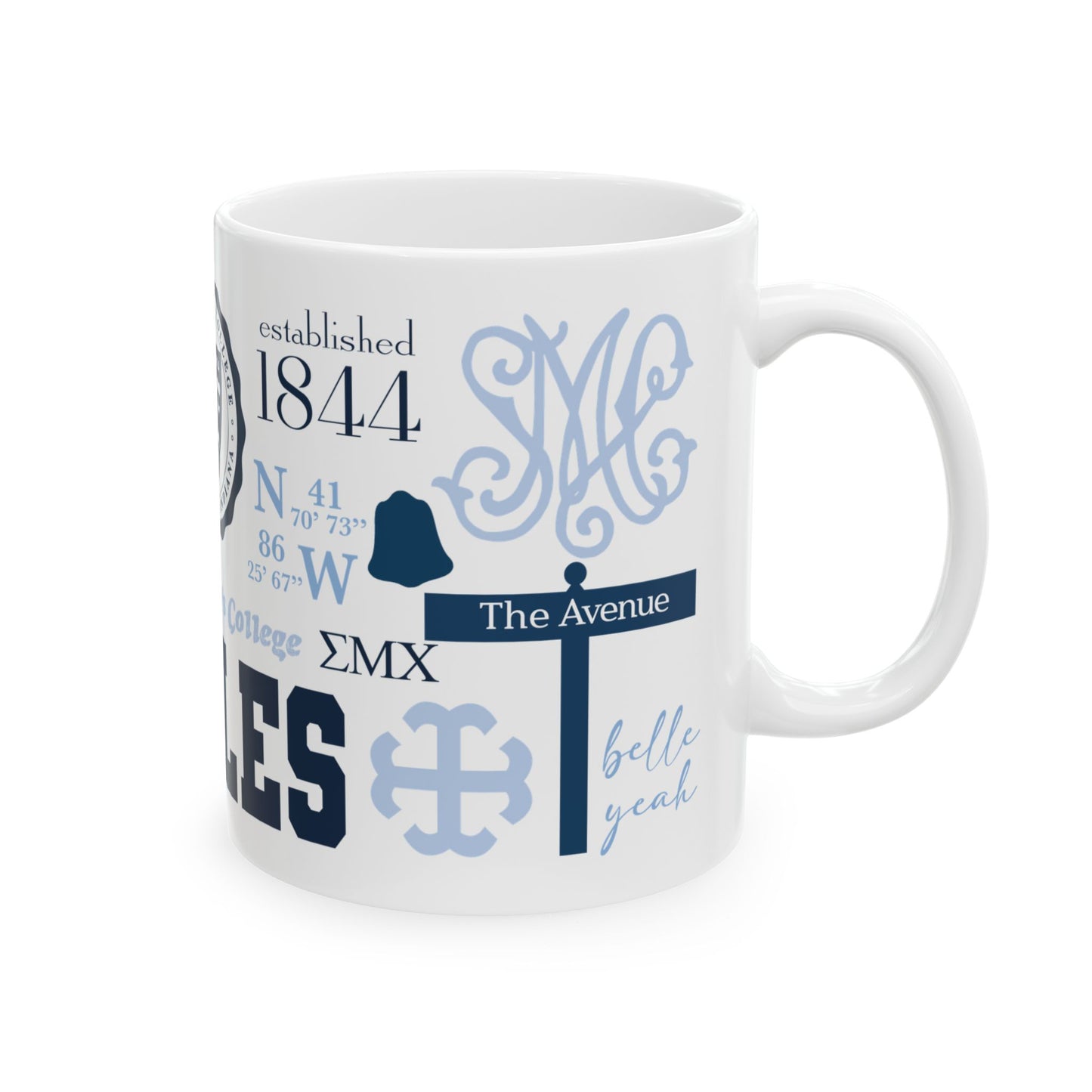 Saint Mary's College Mug | Belles | Smick | The Avenue | Spes Unica | Better in Blue Co.
