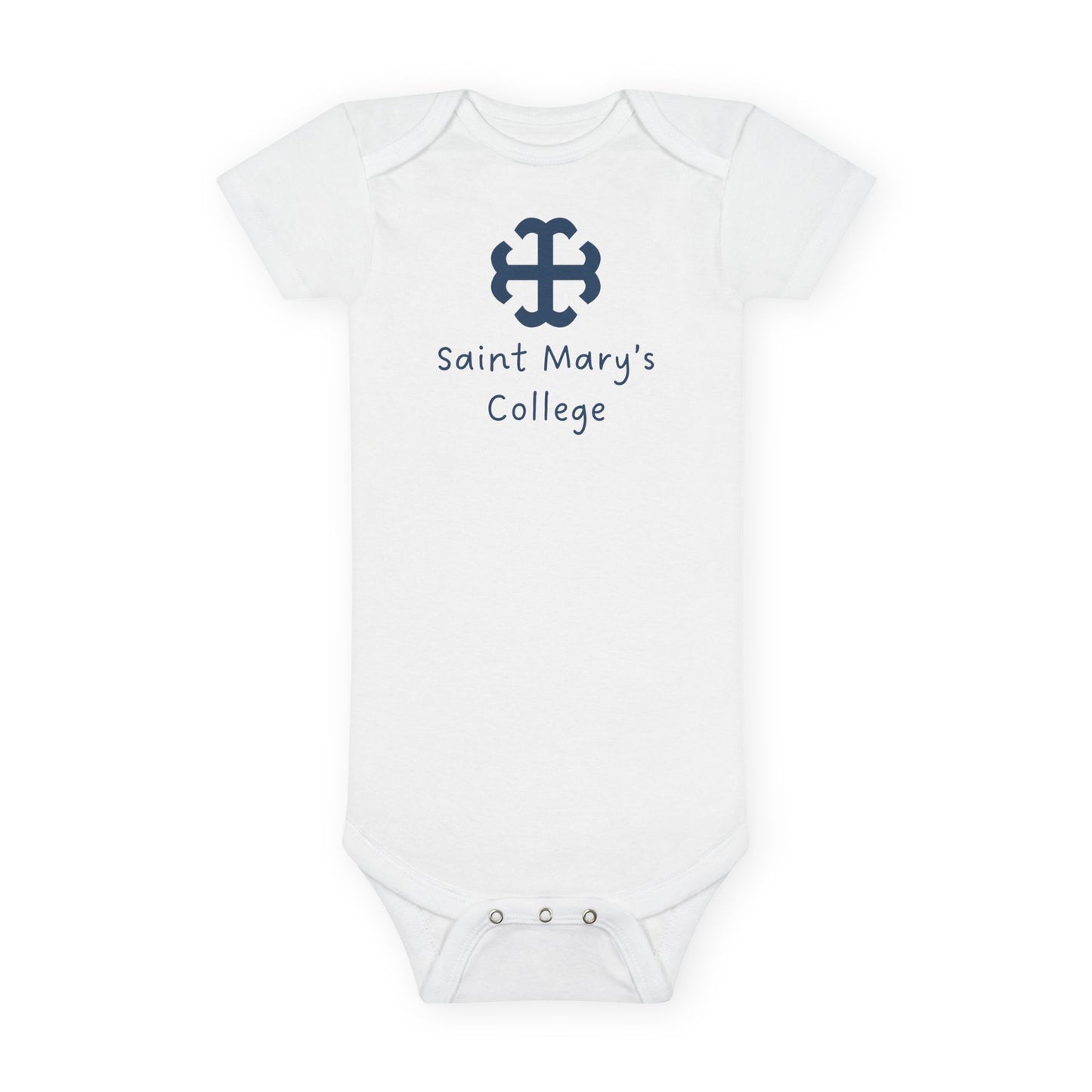 Saint Mary's College Baby Onesie | French Cross | Better in Blue Co.