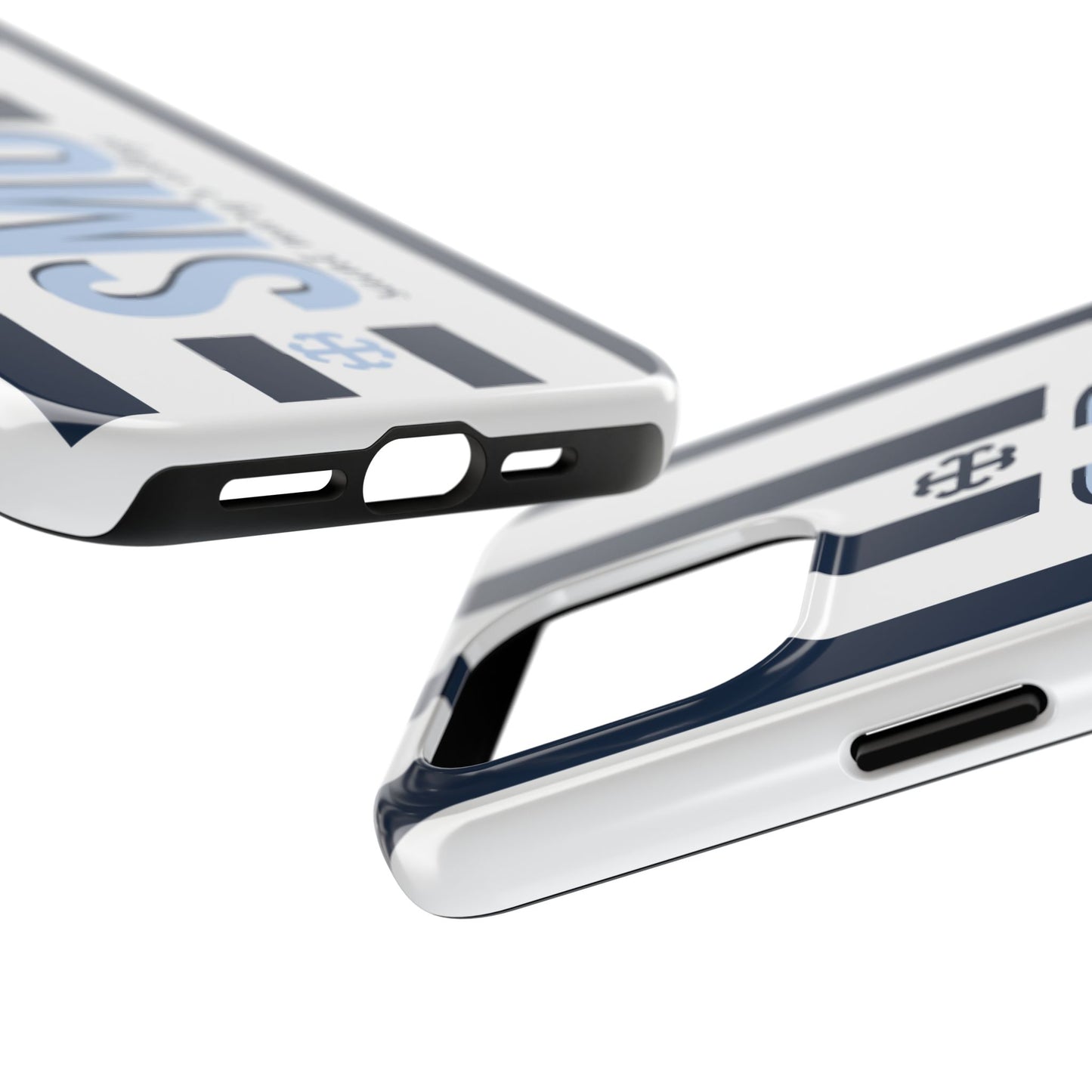 Saint Mary's College Navy Blue Striped Phone Case | French Cross | Better in Blue Co.