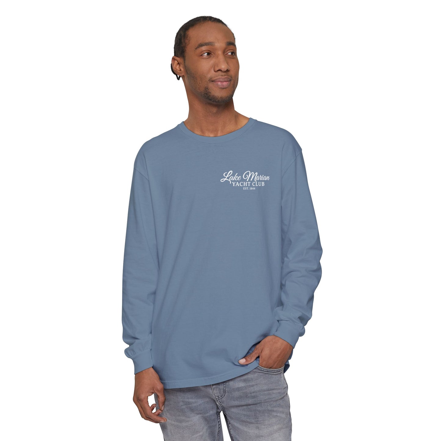 Saint Mary's College Lake Marian Yacht Club Long Sleeve | French Cross | Est. 1844 | Better in Blue Co.