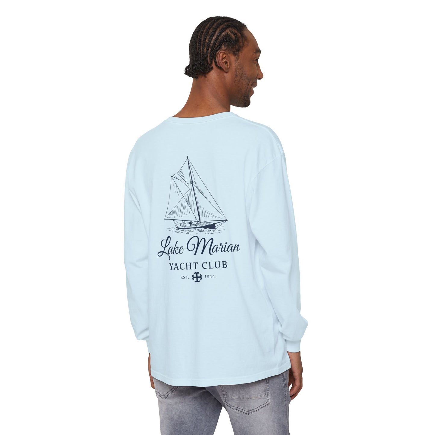 Saint Mary's College Lake Marian Yacht Club Long Sleeve | French Cross | Est. 1844 | Better in Blue Co.