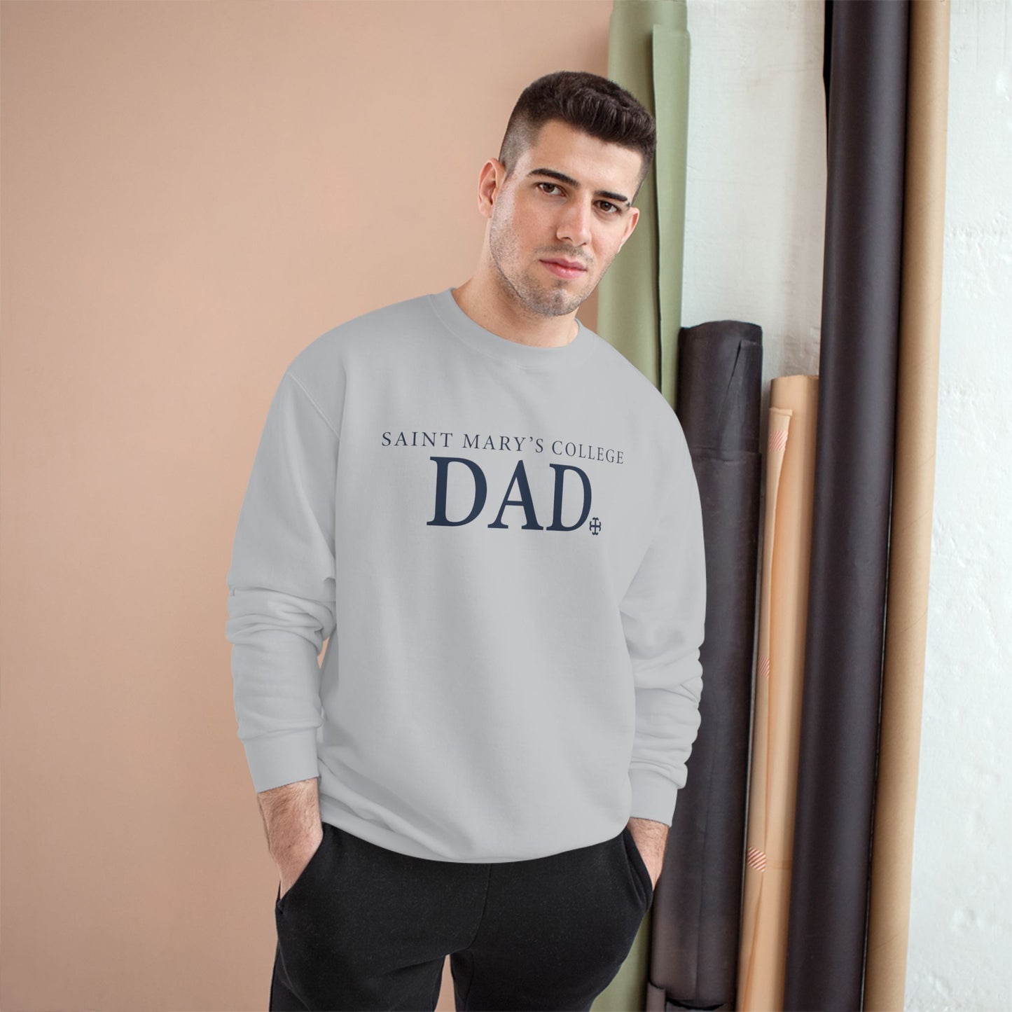 Saint Mary's College Dad Crewneck | French Cross | Belles | Notre Dame, IN
