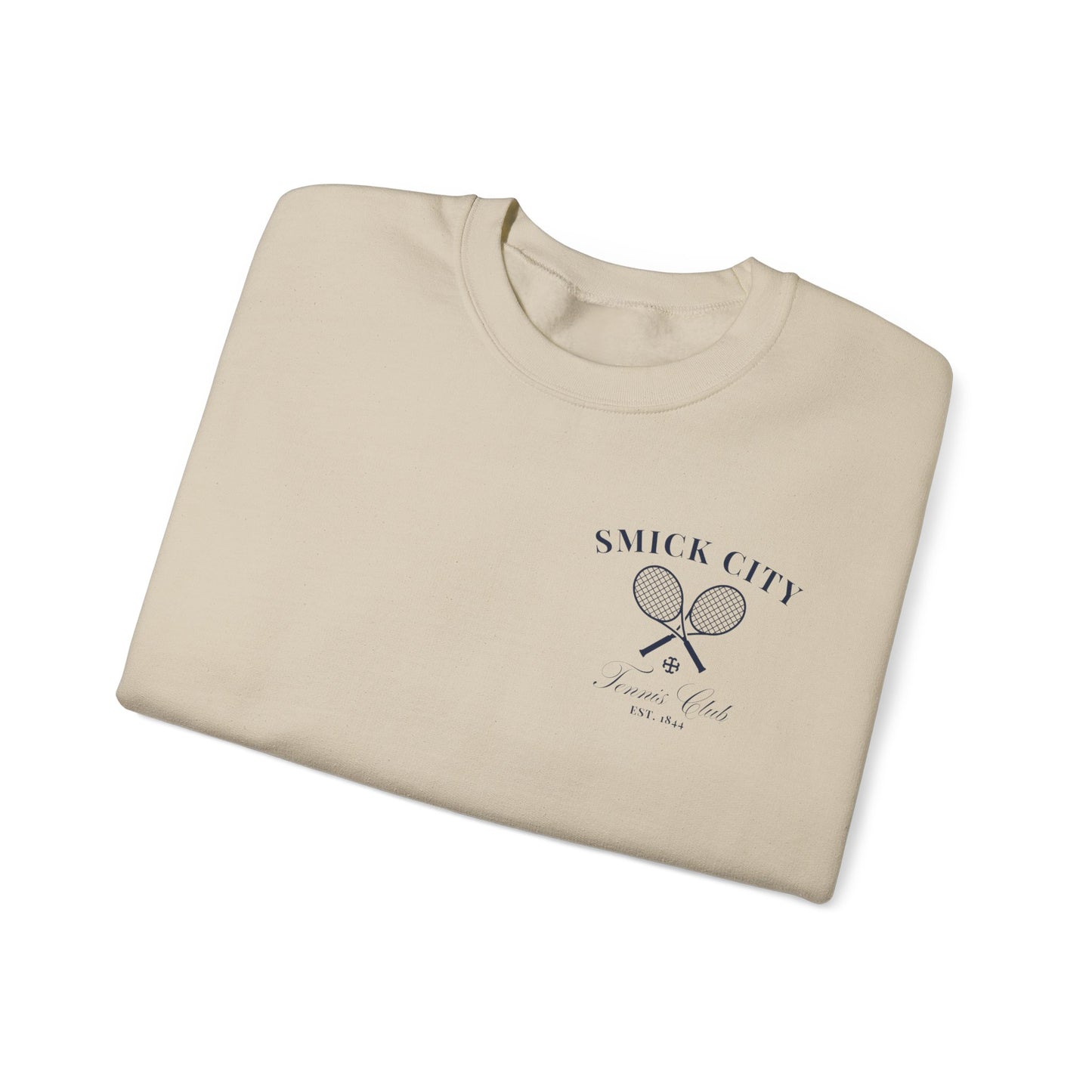 Saint Mary's College Smick City Tennis Club Crewneck | French Cross | Better in Blue Co.