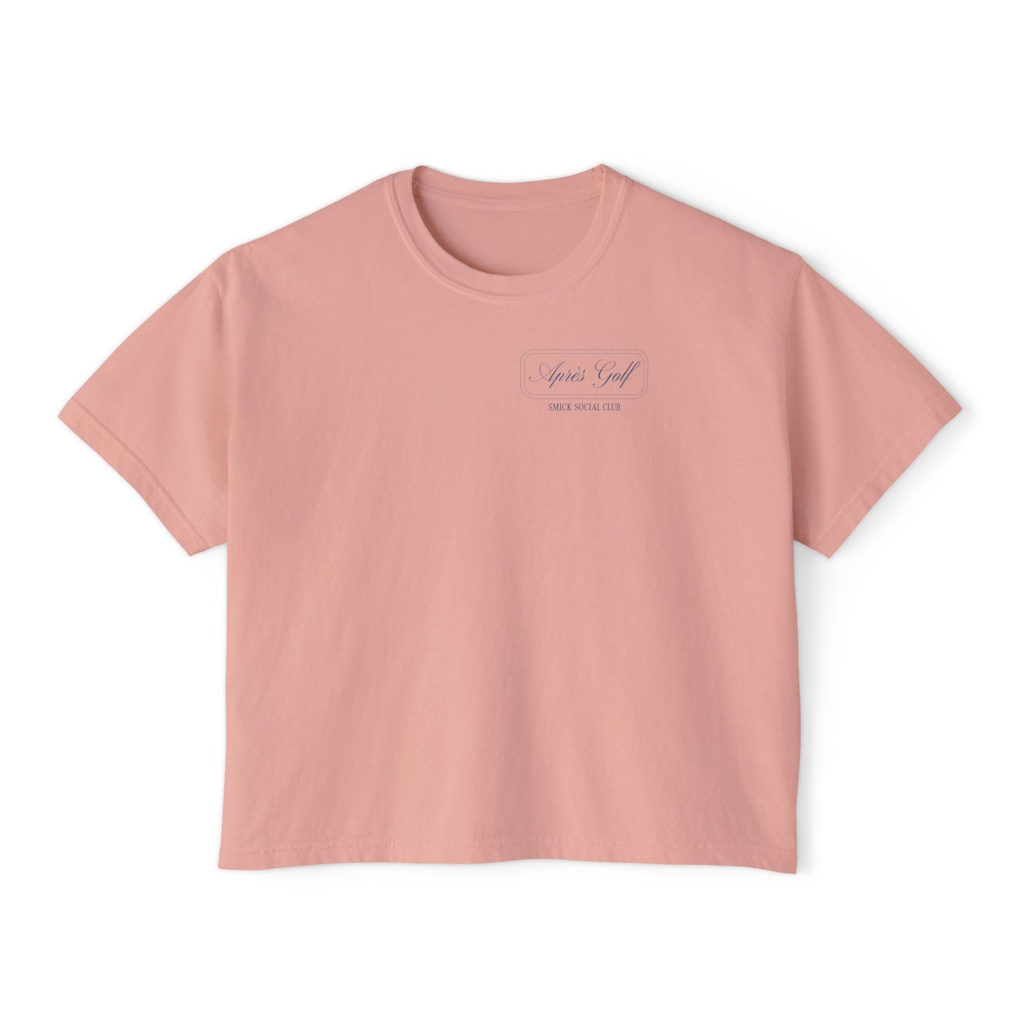 Saint Mary's College Après Golf Smick Social Club Women's Boxy Tee | Better in Blue Co.