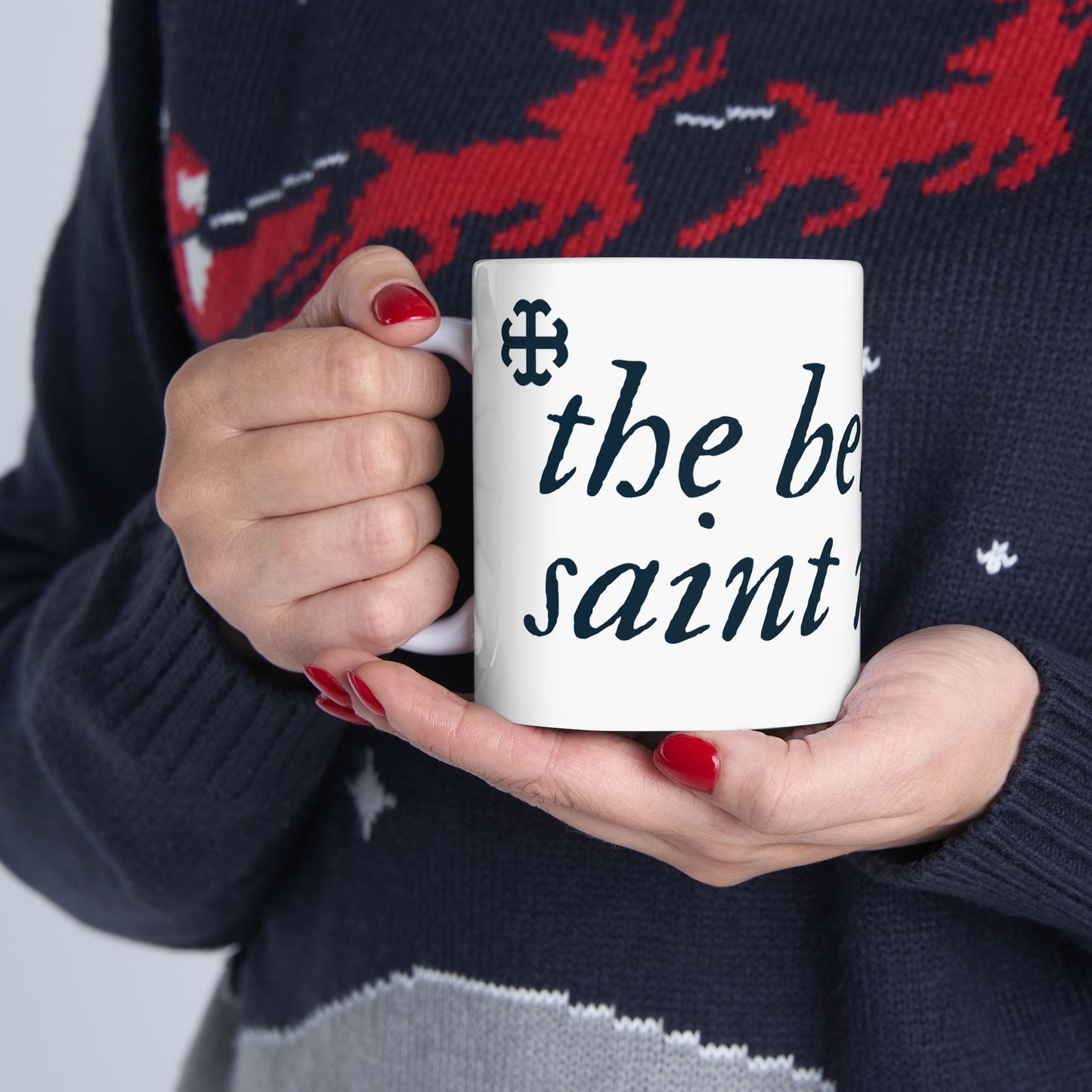 Saint Mary's College "Belles of Saint Mary's" Mug | French Cross | Better in Blue Co.
