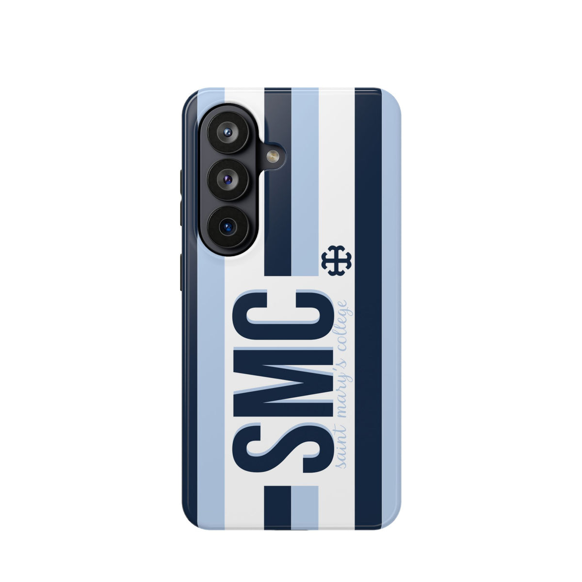 Saint Mary's College Phone Case SMC Navy/Belles Blue/White French Cross | Better in Blue Co.