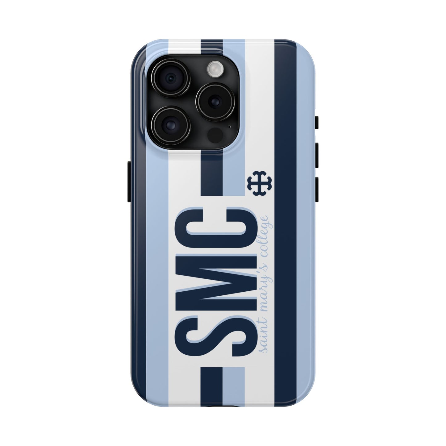 Saint Mary's College Phone Case SMC Navy/Belles Blue/White French Cross | Better in Blue Co.