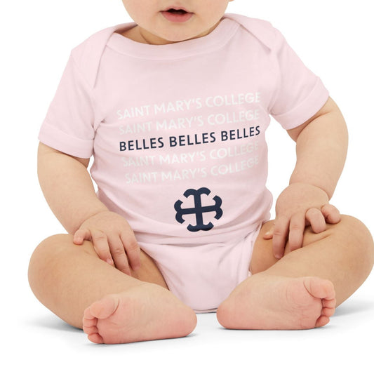 Saint Mary's College Baby Onesie No. 2 | French Cross | Better in Blue Co.