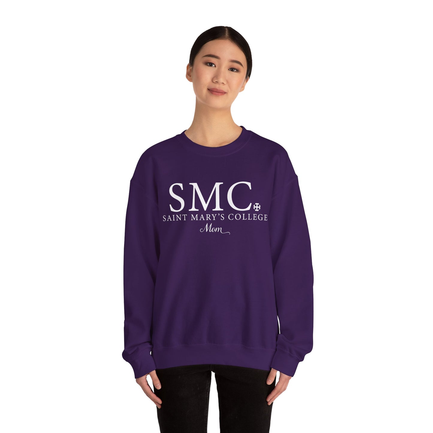 Saint Marys College "SMC Mom" Crewneck | 1844 | Belles | Notre Dame, IN | Better in Blue Co.