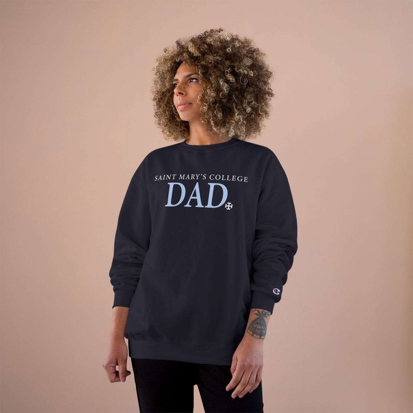 Saint Mary's College Dad Crewneck | French Cross | Belles | Notre Dame, IN