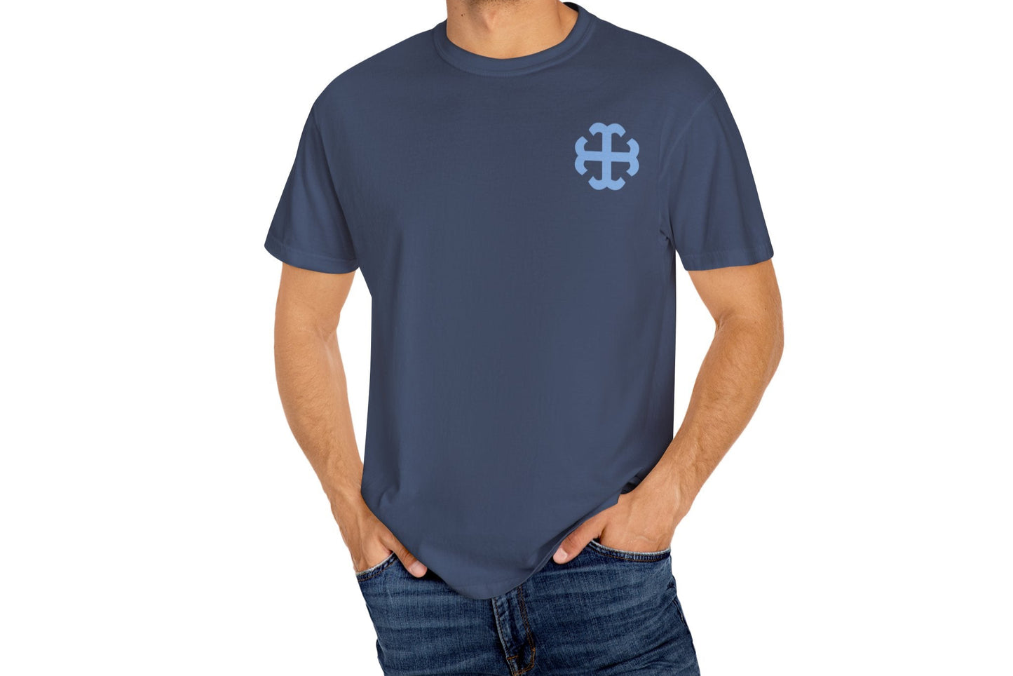 Saint Mary's College French Cross Tee | Smick | Belles Blue