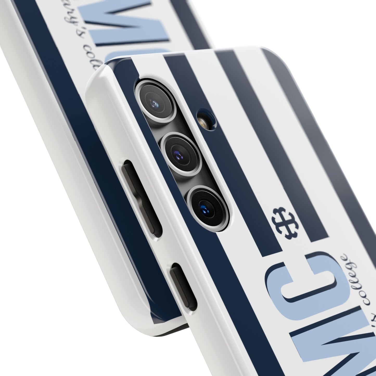 Saint Mary's College Navy Blue Striped Phone Case | French Cross | Better in Blue Co.