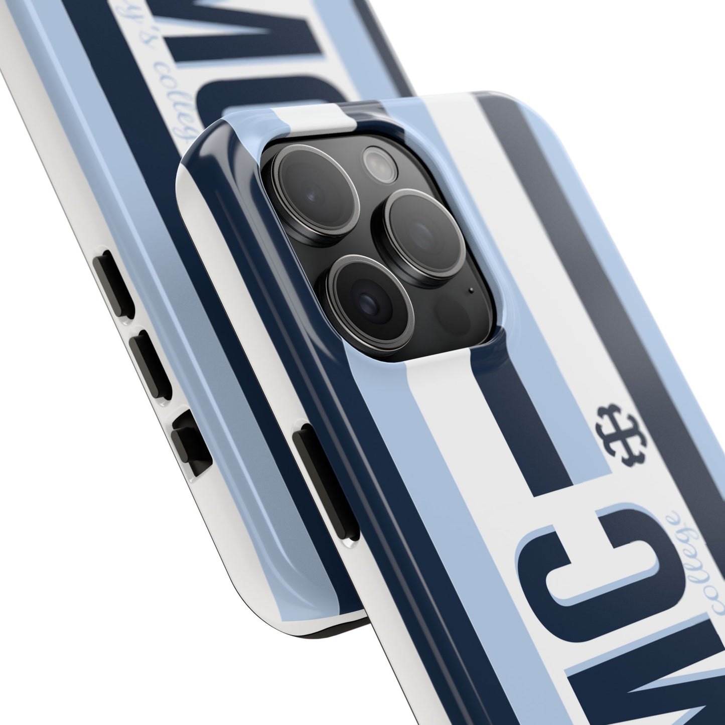 Saint Mary's College Phone Case SMC Navy/Belles Blue/White French Cross | Better in Blue Co.