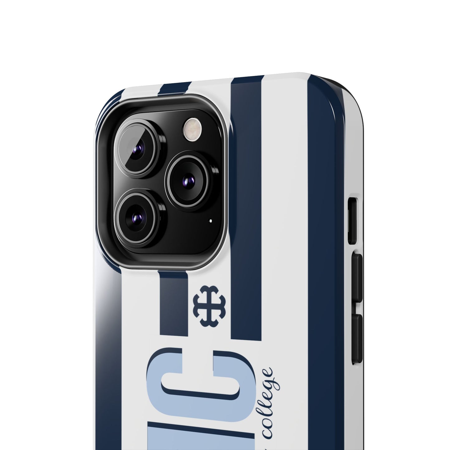Saint Mary's College Navy Blue Striped Phone Case | French Cross | Better in Blue Co.