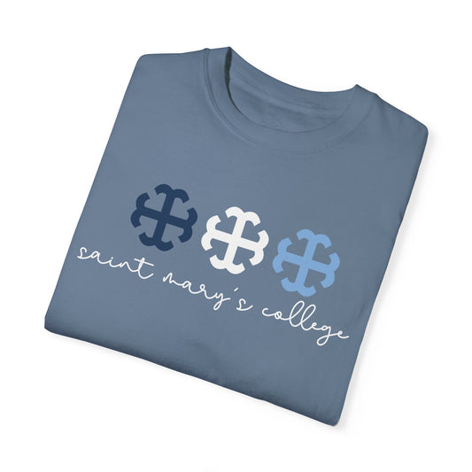 Saint Marys College French Cross Tee | Belles | Smick | Better in Blue Co.