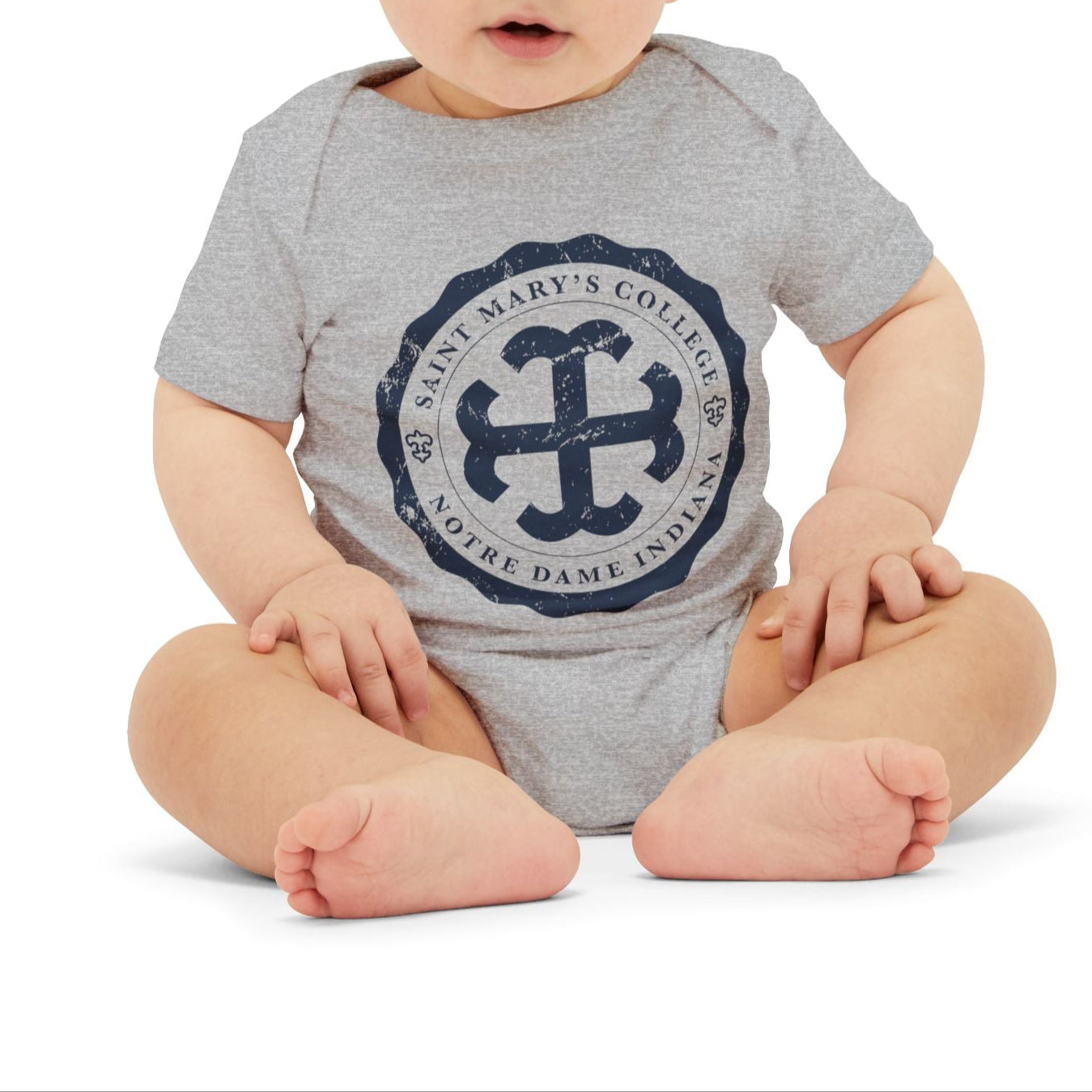 Saint Mary's College Infant Onesie No. 4 | French Cross | Baby | Better in Blue Co.