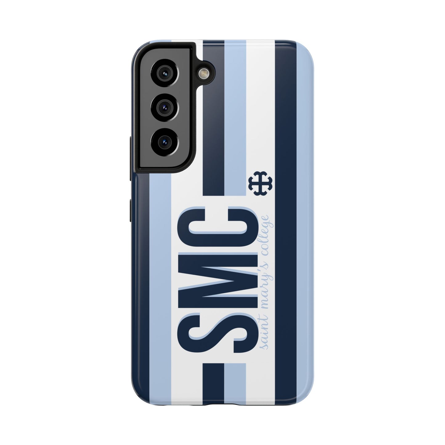 Saint Mary's College Phone Case SMC Navy/Belles Blue/White French Cross | Better in Blue Co.