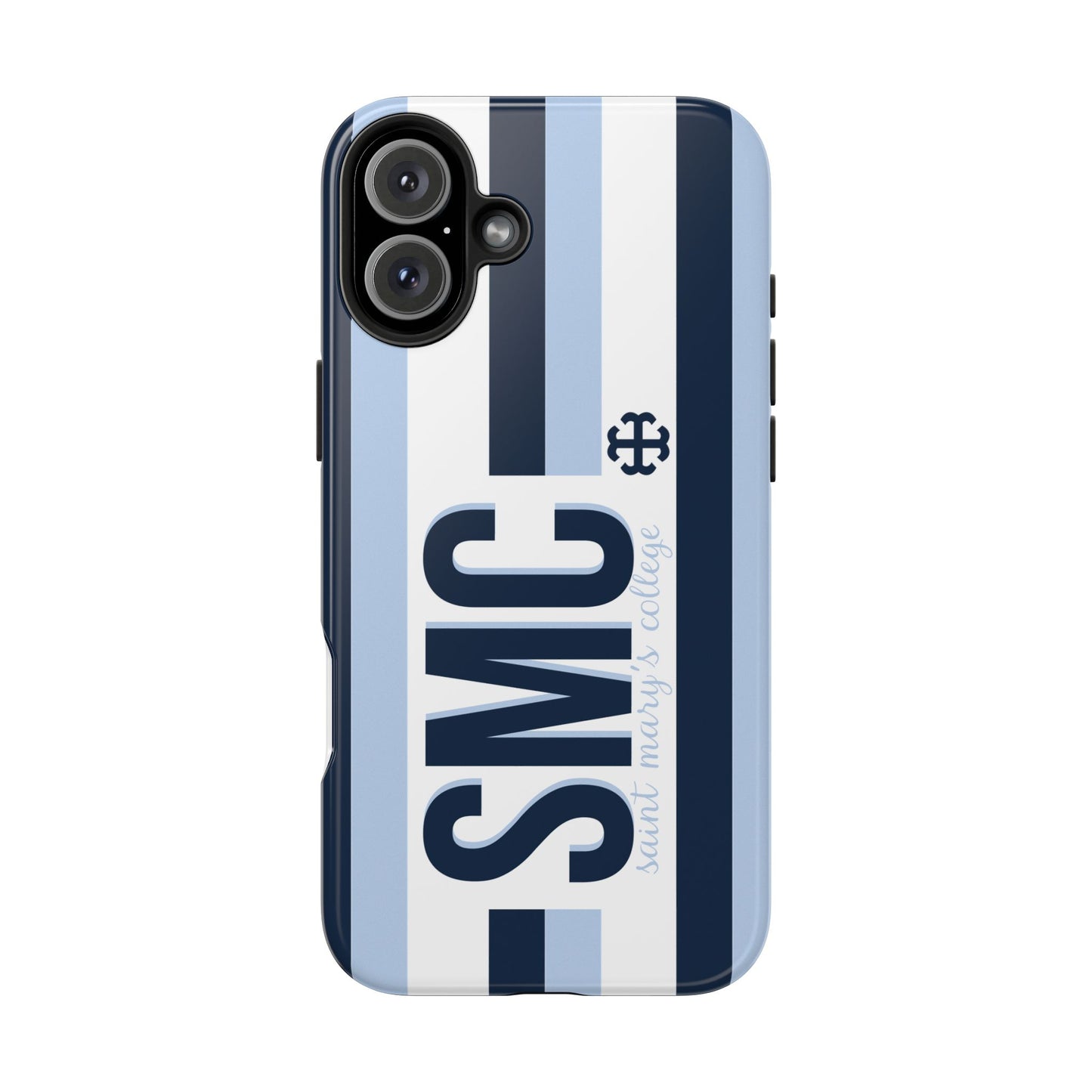Saint Mary's College Phone Case SMC Navy/Belles Blue/White French Cross | Better in Blue Co.